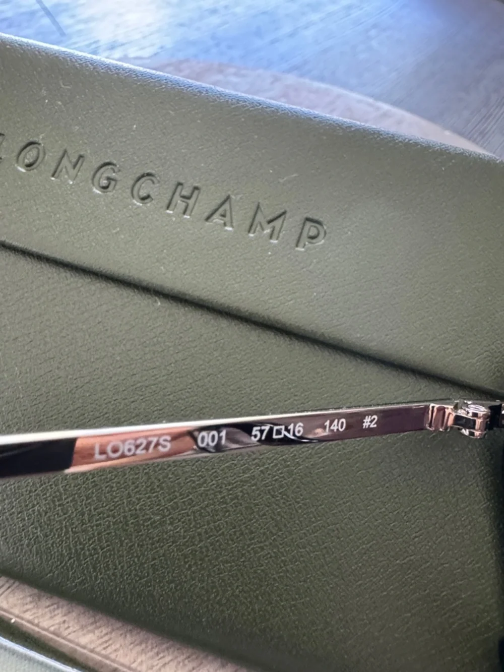 Longchamp Black Cat-Eye Sunglasses with Gold Temples LO627L 57/16 W/case/ cloth